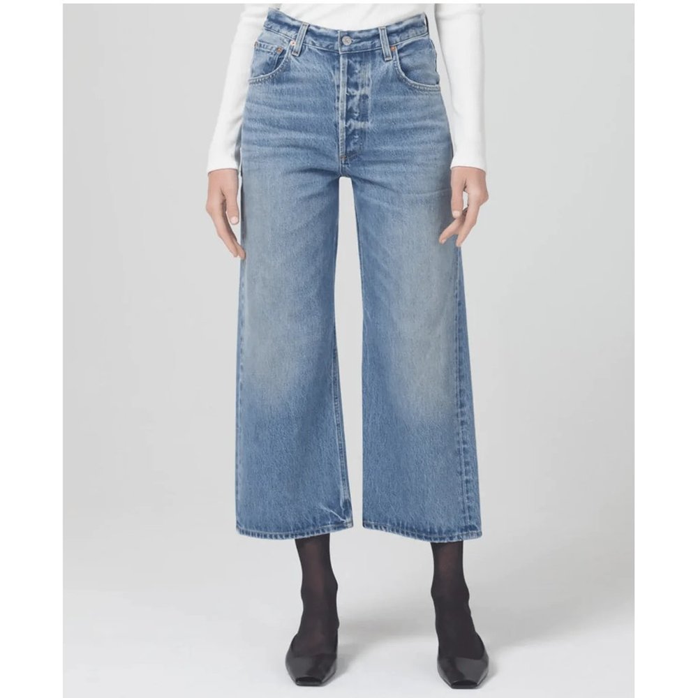 CITIZENS OF HUMANITY SAMPLE GAUCHO VINTAGE WIDE LEG JEANS IN SODAPOP 27